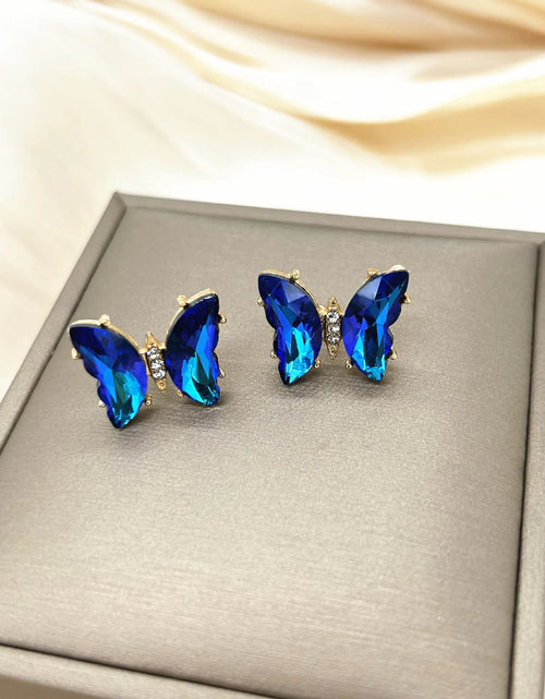Load image into Gallery viewer, Big Butterfly Earrings For Women  Trending Butterfly Ear Studs Accessories