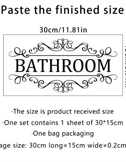 Load image into Gallery viewer, Waterproof Bathroom Wall Sticker PVC Home Art Room Decor Wall Door Stickers Bathroom Decoration Decal Home Supplies