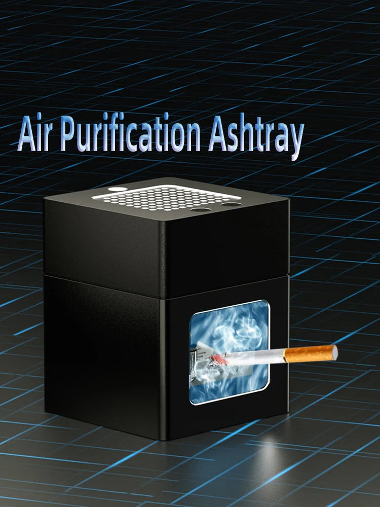 Ashtray Air Purifier USB Charging Anti Second-hand Smoke Desktop Ashtray Remove Odor Home Air Purifiers
