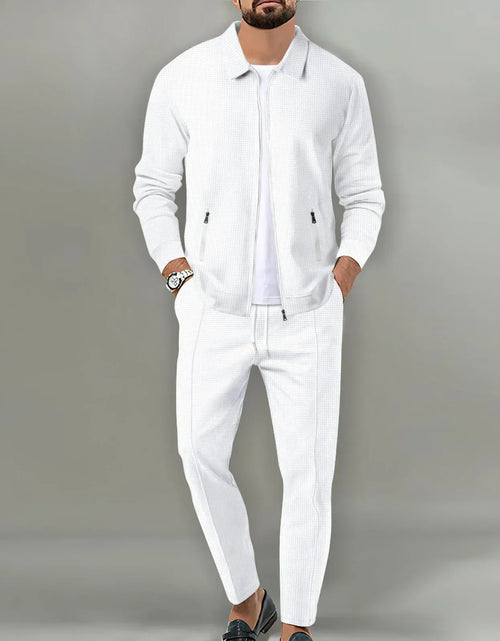 Load image into Gallery viewer, 2025 Men's Casual Waffle Two Piece Pants Sets Loose