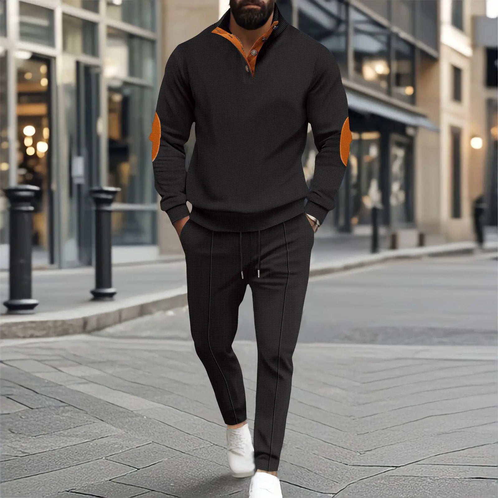 2025 New Trend Sports 2-piece Set Simple Fashion Breathable Casual temperament Men Spring 2-piece