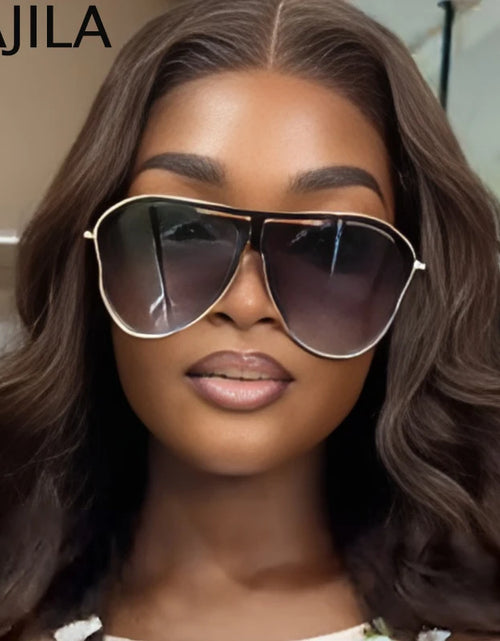 Load image into Gallery viewer, Oversized Hollow One-Piece Sunglasses Women Big Frame  Special-Shaped Sun Glasses