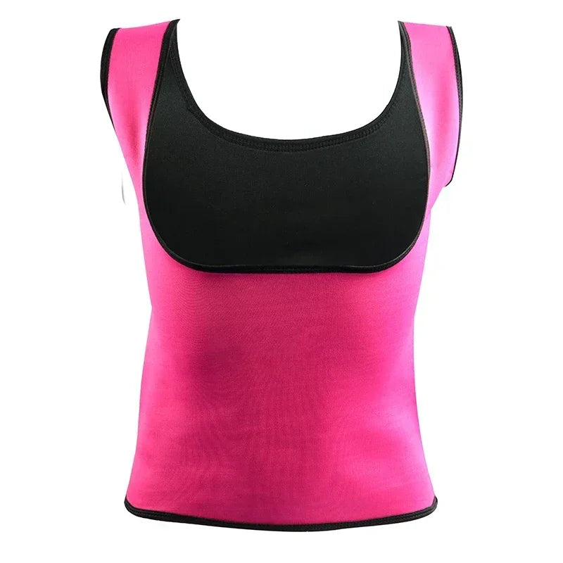 Plus Size Women's Neoprene Sauna Sweat Waist Trainer Corset Tank Top Vest Sport Workout Slimming Shaper S-6XL Fitness Clothing