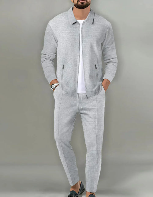Load image into Gallery viewer, 2025 Men's Casual Waffle Two Piece Pants Sets Loose