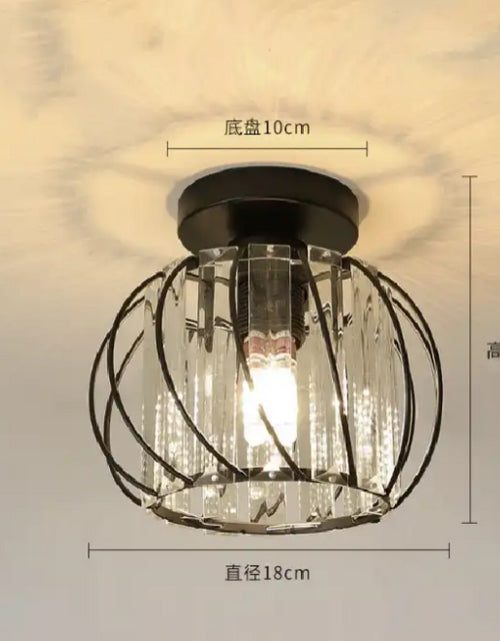 Load image into Gallery viewer, Luxury Hallway Corridor Lamp Lighting Fixtures Crystal Ceiling Lamp Flush Mount Modern Design Crystal Chandelier