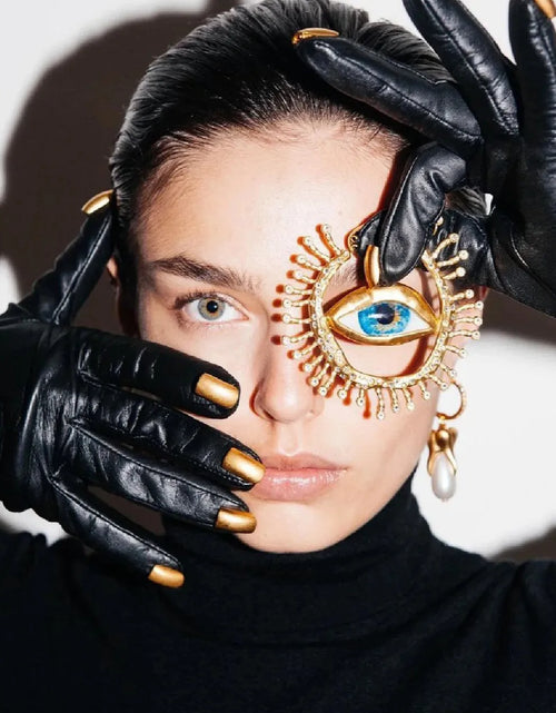 Load image into Gallery viewer, Baroque Style Vintage Alloy Big Eyes Dangle Earrings For Women Jewelry New Arrival Fashion Exaggerated