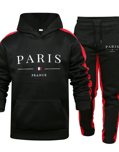 Load image into Gallery viewer, PARIS....Men Two Piece Outdoors Men Tracksuit Set