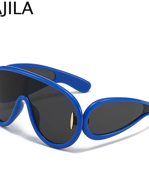 Load image into Gallery viewer, Oversized Wave Mask One-Piece Sunglasses Women Y2K Punk Sports Sun Glasses 2025