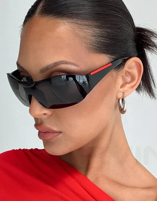 Load image into Gallery viewer, Vintage Large Frame Sunglasses for Women Fashion One Piece Y2K Sun Glasses Female Trending Shades UV400