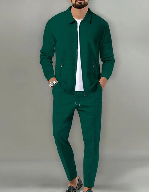 Load image into Gallery viewer, 2025 Men's Casual Waffle Two Piece Pants Sets Loose