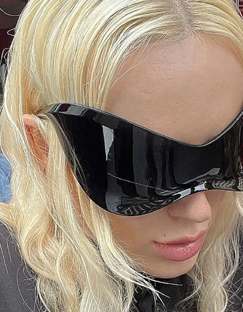 Load image into Gallery viewer, New Oversized Y2K Punk Rimless Sunglasses Women Men Brand Designer