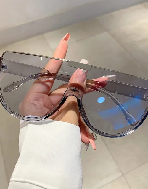 Load image into Gallery viewer, Vintage Semi-round Sunglasses Women Fashion Monoblock Outdoor  Shades