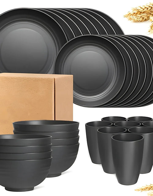 Load image into Gallery viewer, 16/32pcs Tableware Set, Include Plates, Bowls Cups For Home Family Day Camping Picnic Party, Kitchen Supplies