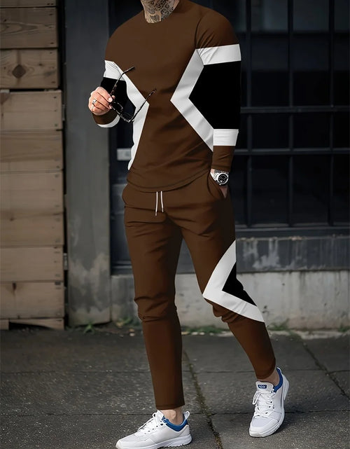 Load image into Gallery viewer, Spring Men's Long Sleeve Pant Sets  Printed Men's Set Everyday Fashion in Multiple color Variations