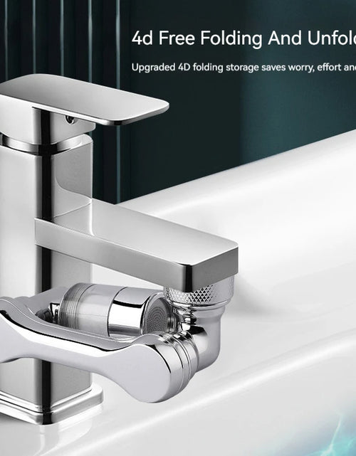 Load image into Gallery viewer, 1080° Rotating Water Purification Filter Plastic Faucet Mechanical Arm Spray Head Kitchen Washbasin Extension Tap Aerator Universal
