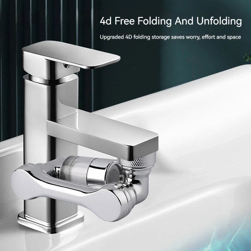 1080° Rotating Water Purification Filter Plastic Faucet Mechanical Arm Spray Head Kitchen Washbasin Extension Tap Aerator Universal