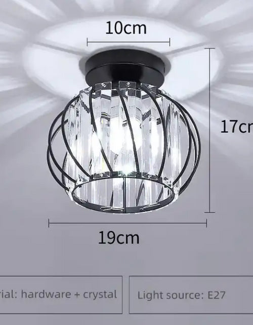 Load image into Gallery viewer, Luxury Hallway Corridor Lamp Lighting Fixtures Crystal Ceiling Lamp Flush Mount Modern Design Crystal Chandelier