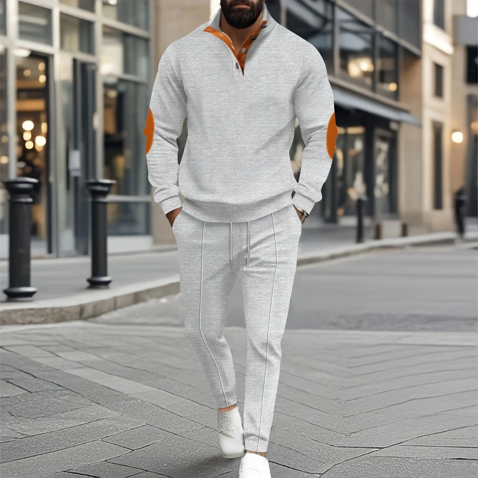 2025 New Trend Sports 2-piece Set Simple Fashion Breathable Casual temperament Men Spring 2-piece