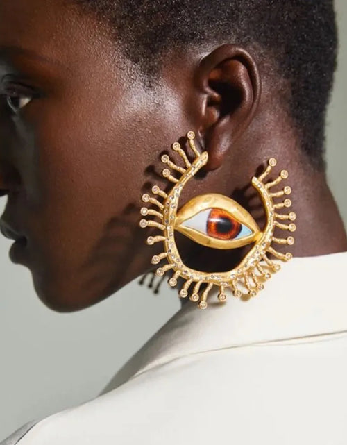 Load image into Gallery viewer, Baroque Style Vintage Alloy Big Eyes Dangle Earrings For Women Jewelry New Arrival Fashion Exaggerated
