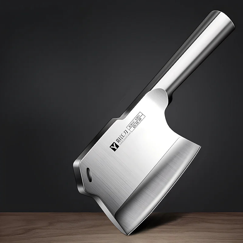 Forged Bone Cutting Knife Stainless Steel Special Kitchen Knife for Bone Chopping Short Blade Handle Length 14cm