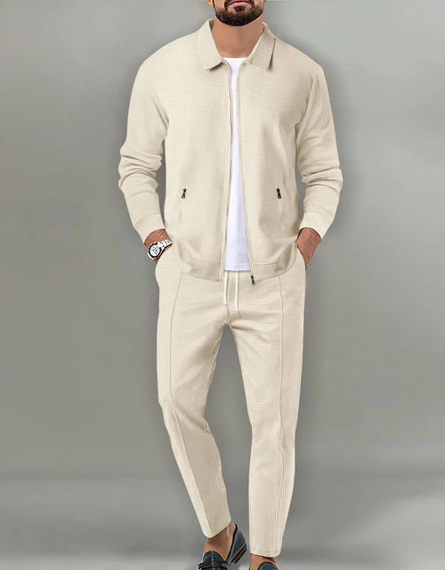 Load image into Gallery viewer, 2025 Men's Casual Waffle Two Piece Pants Sets Loose