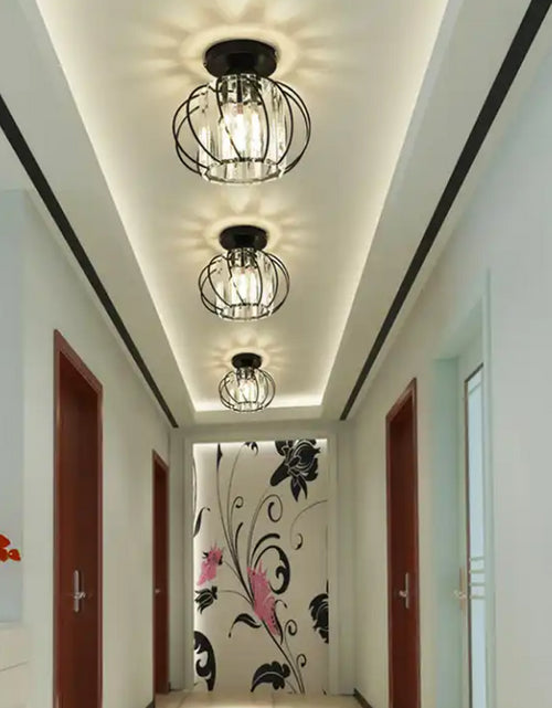 Load image into Gallery viewer, Luxury Hallway Corridor Lamp Lighting Fixtures Crystal Ceiling Lamp Flush Mount Modern Design Crystal Chandelier