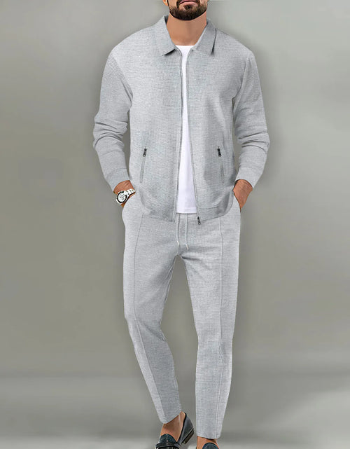 Load image into Gallery viewer, 2025 Men's Casual Waffle Two Piece Pants Sets Loose