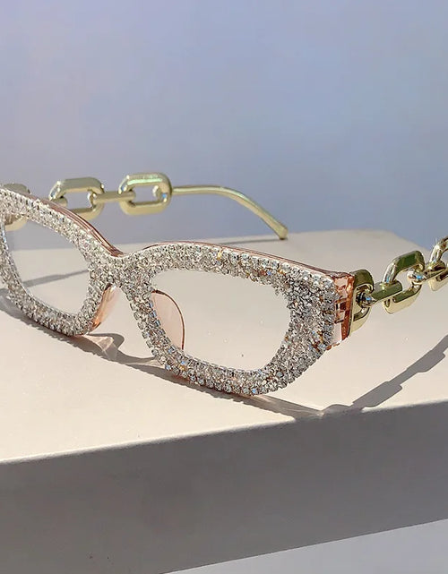 Load image into Gallery viewer, Luxury Diamond Rhinestone Vintage Brand Designer Sunglasses Shades UV400