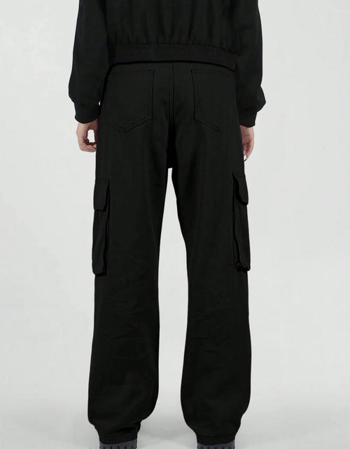 Load image into Gallery viewer, Pocket Men's Straight Leg Cargo Pants, Loose Casual Outdoor Pants