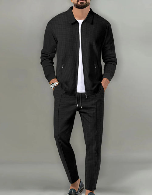 Load image into Gallery viewer, 2025 Men's Casual Waffle Two Piece Pants Sets Loose
