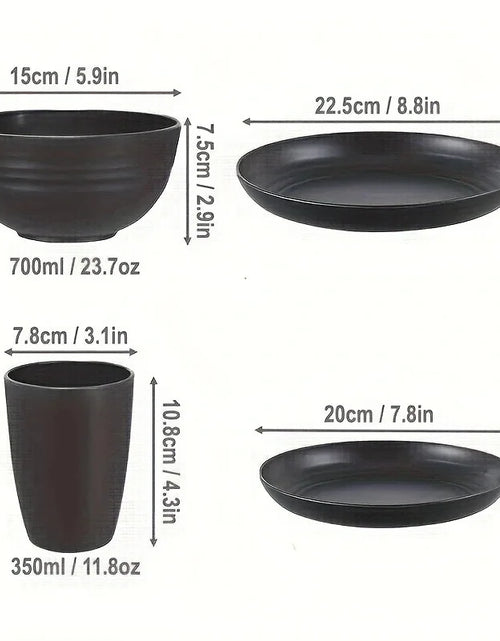 Load image into Gallery viewer, 16/32pcs Tableware Set, Include Plates, Bowls Cups For Home Family Day Camping Picnic Party, Kitchen Supplies