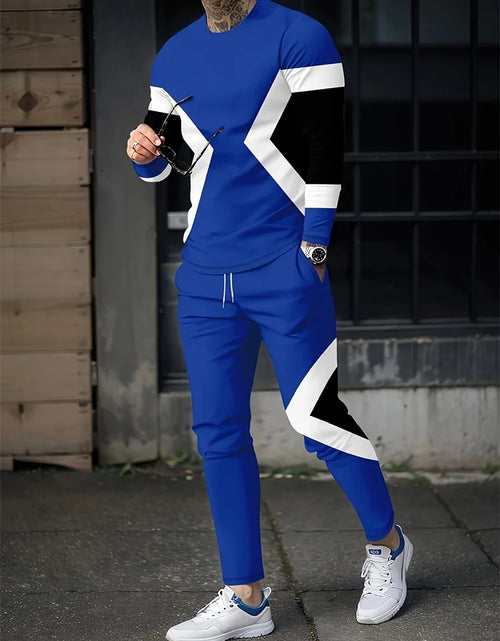 Load image into Gallery viewer, Spring Men's Long Sleeve Pant Sets  Printed Men's Set Everyday Fashion in Multiple color Variations