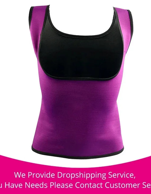 Load image into Gallery viewer, Plus Size Women's Neoprene Sauna Sweat Waist Trainer Corset Tank Top Vest Sport Workout Slimming Shaper S-6XL Fitness Clothing