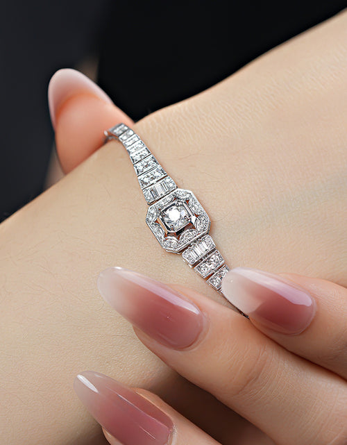 Load image into Gallery viewer, Luxury Moissanite Bracelet For Women Men, 925 Sterling Silver, 6.89inch D color Vvs1, Gorgeous Jewelry for Women Men,
