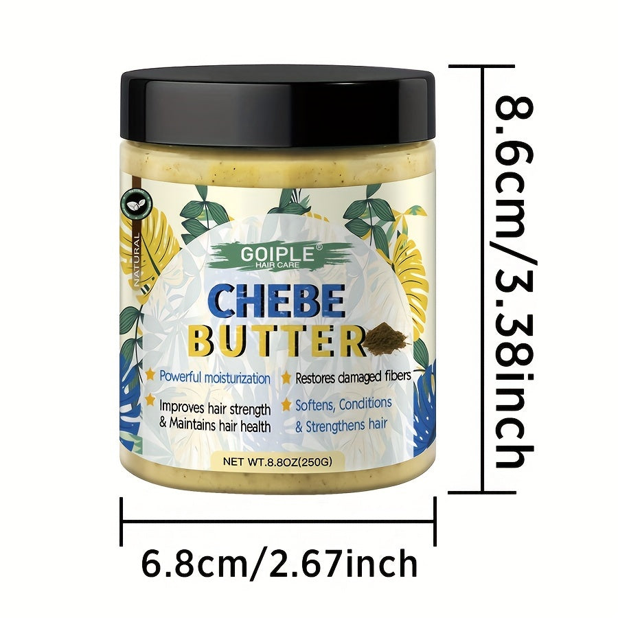 8.8oz African Chebe Hair Butter, Long-Lasting Moisturization, Softens Hair, Naturally Chebe Powder Extract, Scalp Irritation, & Improves Hair Texture, scalp, hair care, Goiple