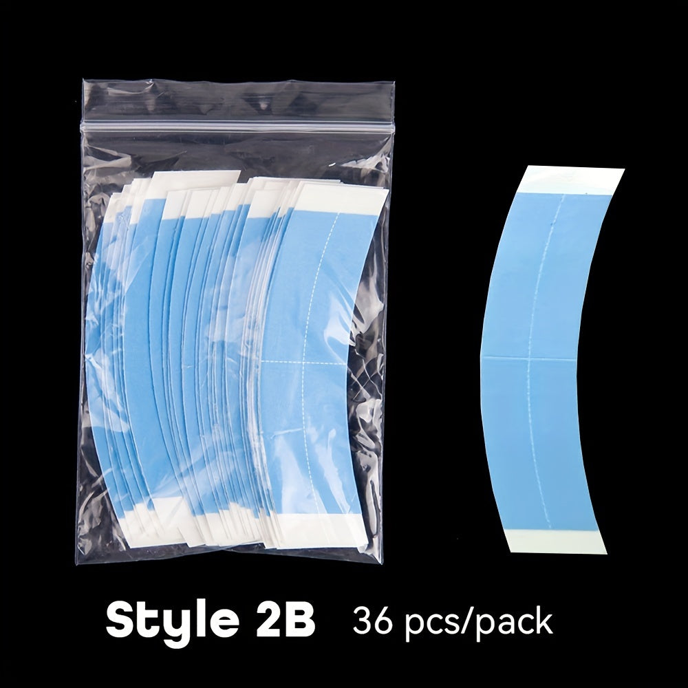 36 Pieces Waterproof Double Side Adhesive Tape Lace Front Wig Tape Lace Wig Tape for Hair Extension Lace Front Support Toupee Wigs
