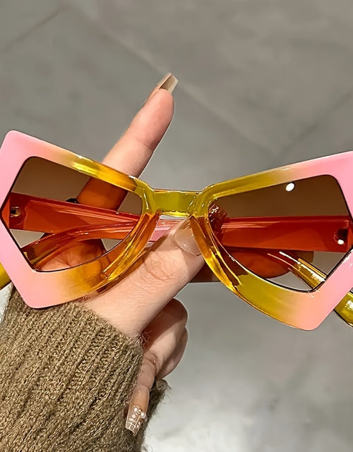 Load image into Gallery viewer, Stylish Irregular Cat Eye Butterfly Glasses Colorful Novelty Eyeglasses