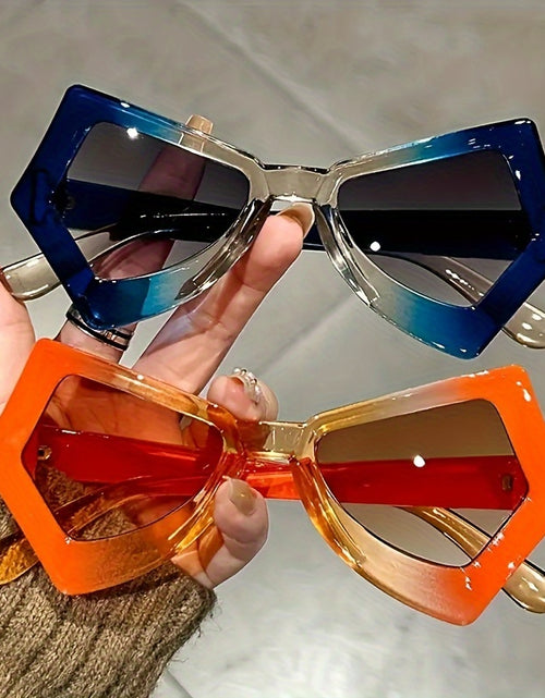Load image into Gallery viewer, Stylish Irregular Cat Eye Butterfly Glasses Colorful Novelty Eyeglasses