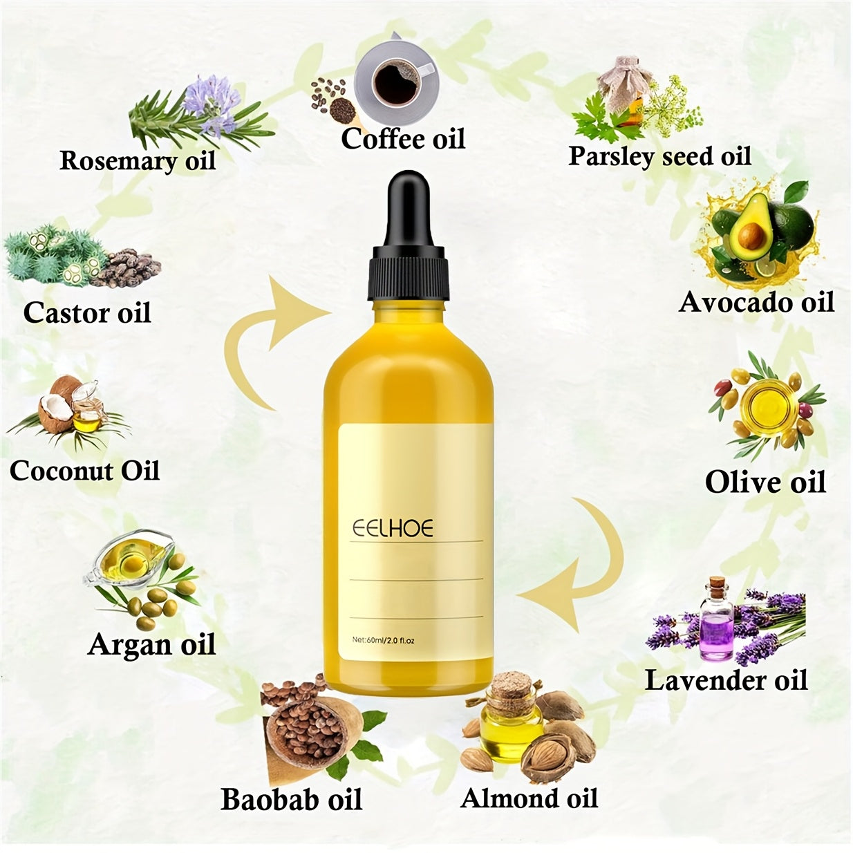 Rosemary Oil For Hair, Pure Natural Rosemary Essential Oil, A Great Addition For Shampoo & Scalp, Made For Hair Care, Skin, DIY Soap Making, 2 Fl Oz