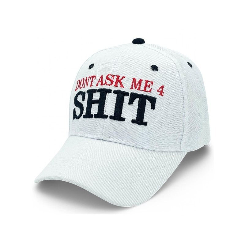 "DONT ASK ME 4 SHIT" Funny BASEBALL CAP Unique Embroidered BASEBALL CAP Adjustable, UV protection Design For American, Perfect for Outdoor Activities, Casual Show your Personality