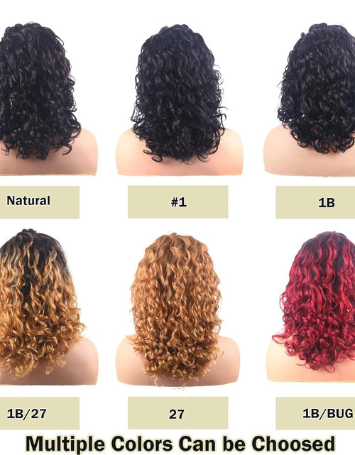 Load image into Gallery viewer, 18 Inch Body Wave Lace Front Wigs Human Hair Ocean Wave 13X4 HD Transparent 360°Full Lace Ombre Lace Frontal Wig Pre Plucked with Baby Hair 12A Glueless Wig for Women Tt1B/Bug(Black Red)