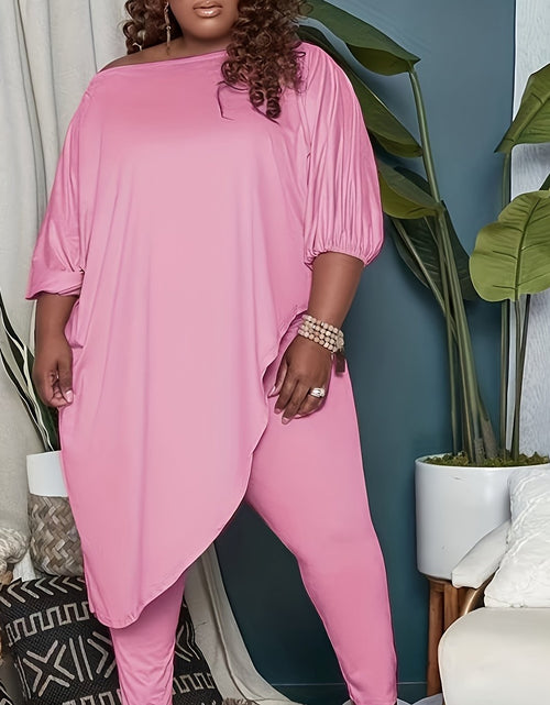 Load image into Gallery viewer, 1pc Plus Size Women's Clothing - Soft, Elastic, Skin-Friendly, Breathable, Simple yet Elegant, Versatile for Leisure, Shopping, Sports, Exercise, Fitness, and More