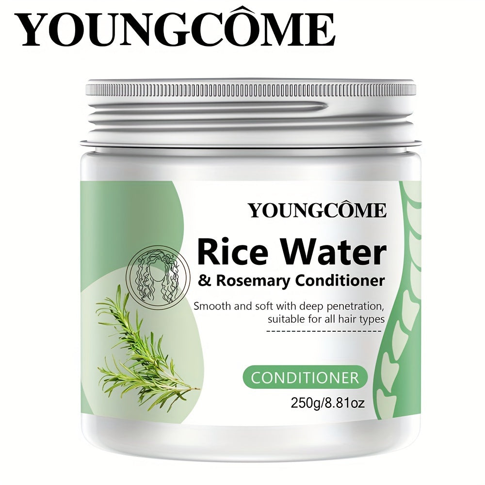 Rice Water Hair Mask 250g-contains rosemary and ginger extracts, deeply moisturizes hair, makes hair soft, strengthens hair quality and makes hair more beautiful