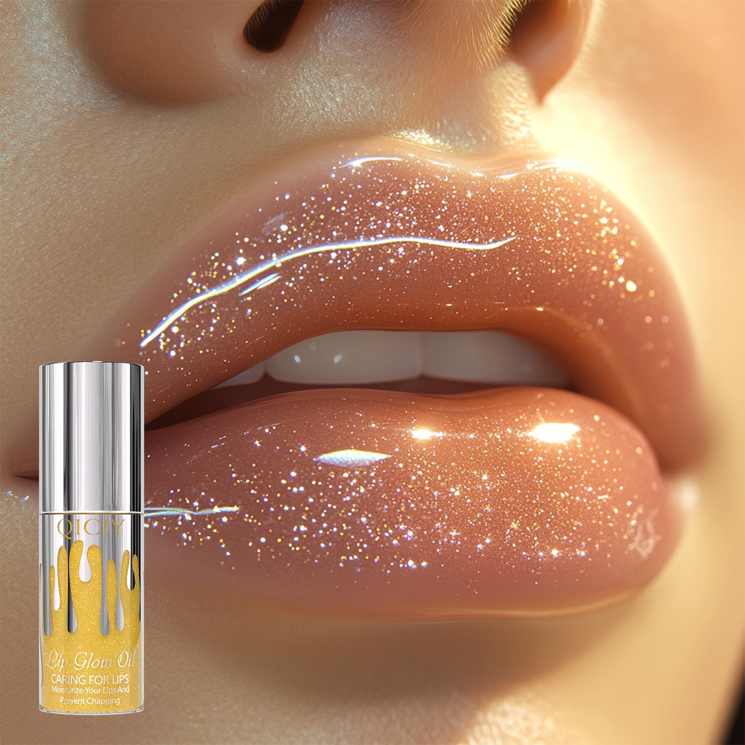 Hydrating Long-Lasting Lip Oil  - Nature Finish  Non-Sticky Moisturizing Waterproof Sweat-Resistant Anti-Transfer Lip Glaze for All Skin Types - Ideal for Daily Wear