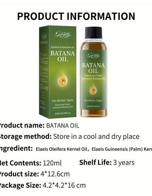 Load image into Gallery viewer, 2pcs Hair Oil for Thicker Hair 2pcs Batana Hair Oil. Contains Batana Oil And Palm Kernel Oil. Provides All-around Care For Hair. Makes Hair Look Thicker And Healthier 120ml/4.06fl.oz*2
