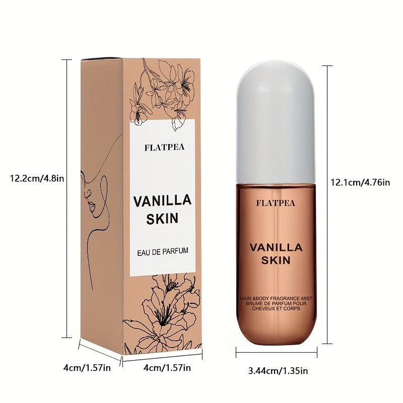 Vanilla Coconut Hair And Body Perfume Spray, Vanilla And Coconut Fragrance, Fresh Fragrance, Very Suitable for Dating And Parties, Alcohol Free Perfume, 1.7oz Perfume,