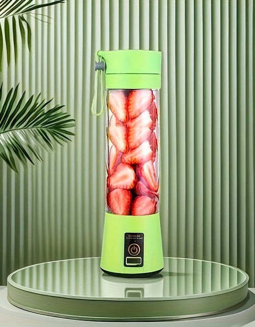 Load image into Gallery viewer, 1pc Portable USB Charging Juice Cup, With Safety Lock Juice Cup, Multi-functional Fruit And Vegetable Blender, Fast Juice, Food Grade PP Material, Easy To Clean, Suitable For Fruit And Vegetable Drinks, Milkshakes