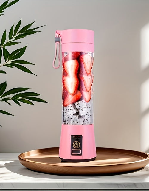 Load image into Gallery viewer, 1pc Portable USB Charging Juice Cup, With Safety Lock Juice Cup, Multi-functional Fruit And Vegetable Blender, Fast Juice, Food Grade PP Material, Easy To Clean, Suitable For Fruit And Vegetable Drinks, Milkshakes