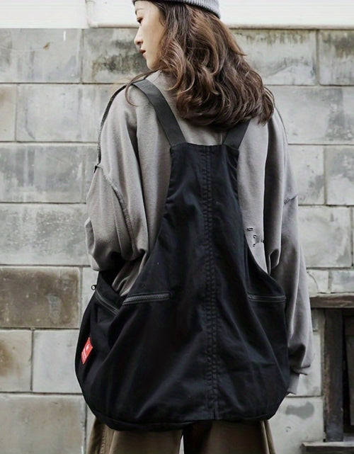 Load image into Gallery viewer, Large Capacity American Retro Nylon Multi-Functional Vest Bag - Sleeveless Workwear Convertible Backpack Vest - Outdoor Functional Two-In-One Tote Crossbody Coat Shopping Bag