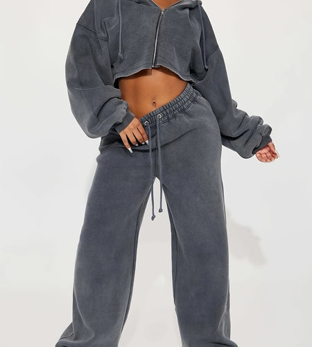 Casual Lounge 2pcs Set, Casual Warm Lounge Sets for Women , Hoodies Sweatshirt And Sweatpants Set